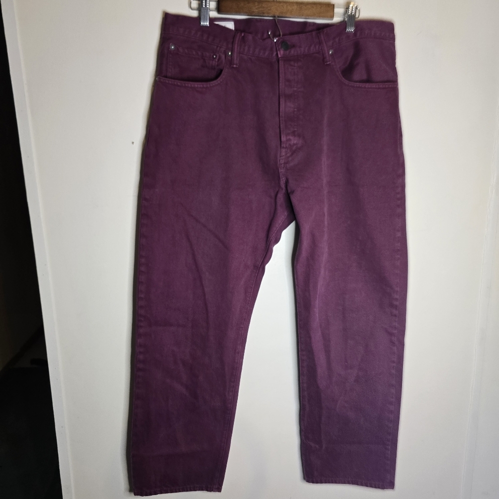 Gap Mens Maroon Straight Leg Jeans 36×30